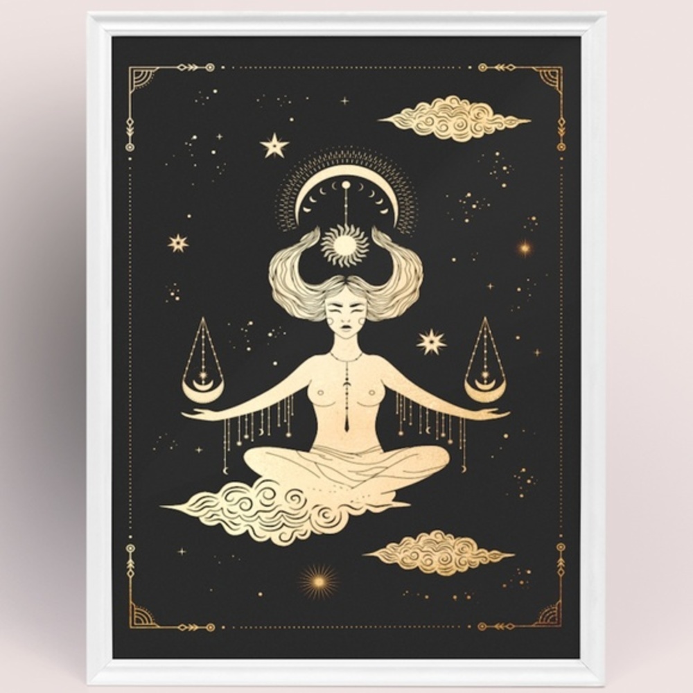 Wall Art Esoteric Celestial Mystic Print Poster Unframed - Picture 2 of 5